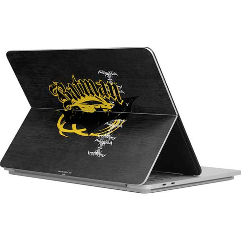 DC Comics Batman Dark Knight Logo Yellow & Black Surface Laptop Studio Skin